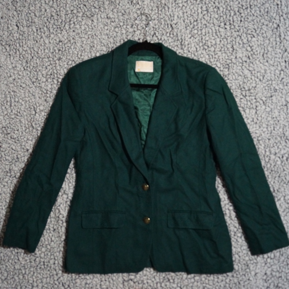 Pendleton Pure Virgin-Wool Dark Green Suit Jacket